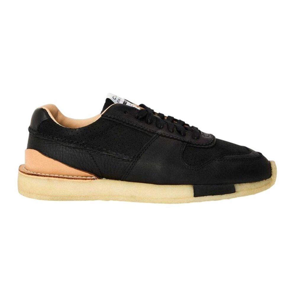 Clarks Originals Mens Leather Sneakers / Black